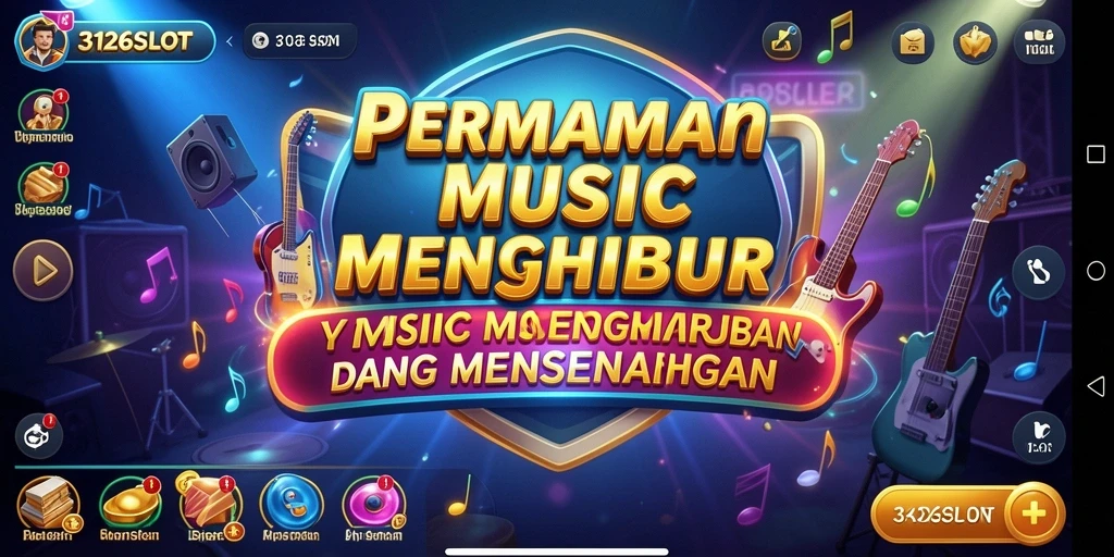 Screenshot utama 3126SLOT menampilkan gameplay interaktif permainan musik.