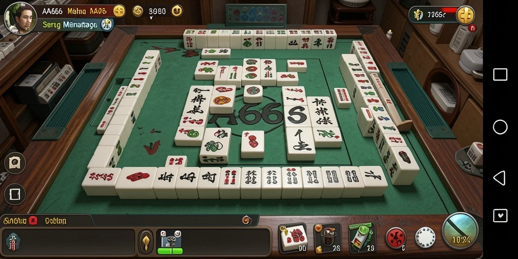 Gameplay Mahjong yang menarik dalam AA666 dengan visual yang memukau.