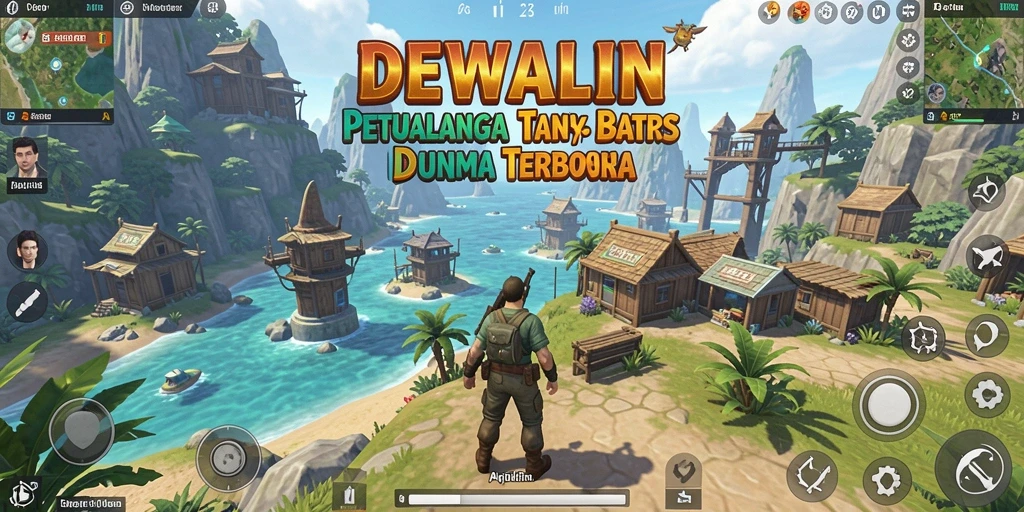 Tampilan gameplay DEWALIN dalam dunia terbuka yang menawan.