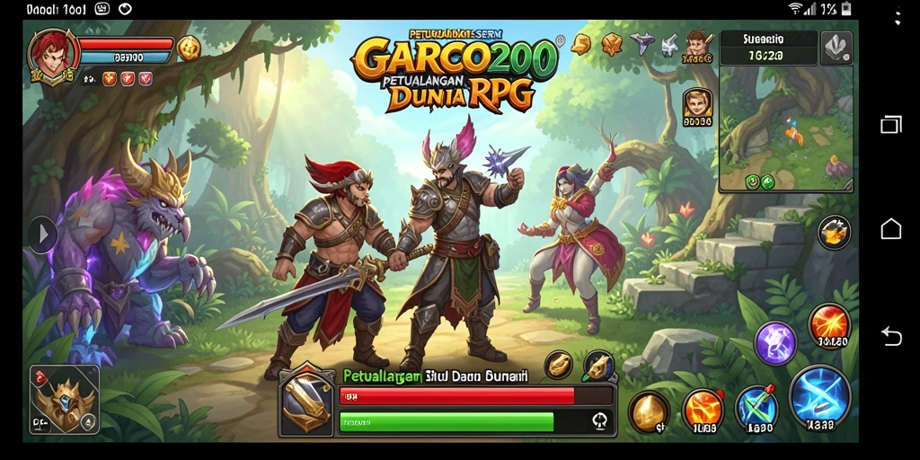 Tangkapan layar GARCO200 menunjukkan aksi mendebarkan dalam gameplay RPG.