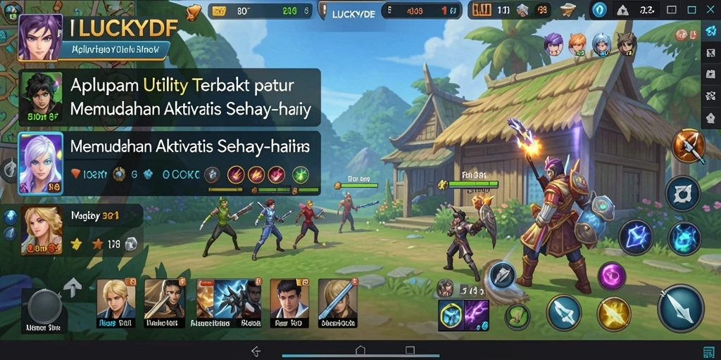 Tampilan antarmuka <strong>LUCKYDF</strong> yang intuitif dan user-friendly.