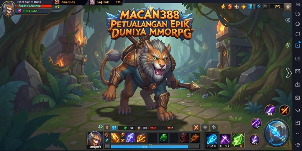 Tampilan gameplay epik dari MACAN388 yang menampilkan pertarungan seru.