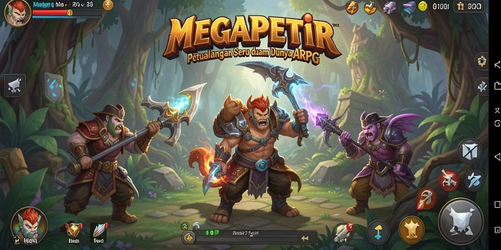 Tampilan menarik dari gameplay petualangan MEGAPETIR yang mendebarkan.